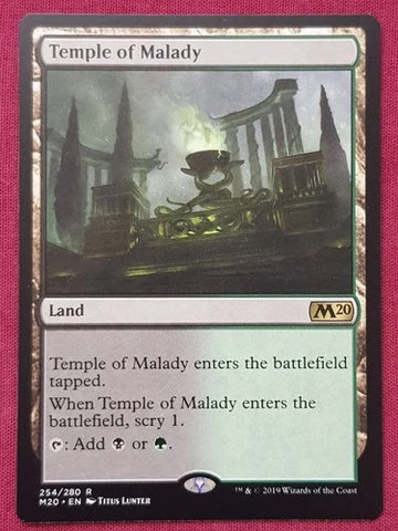 "Temple Of Malady" - Magic The Gathering Card - M20