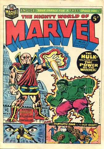 Mighty World of Marvel #27 - Marvel Comics / British - 1973