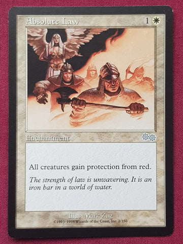 "Absolute Law" - Magic The Gathering Card - Urza's Saga