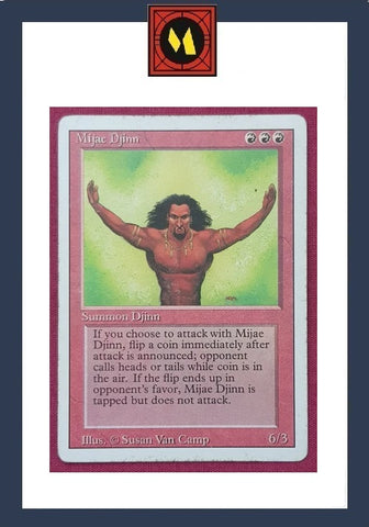 "Mijae Djinn" - Magic The Gathering Card - Revised