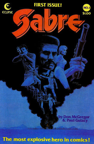 Sabre #1 - #11 (Run of 11x Comics) - Eclipse Comics - 1982/3