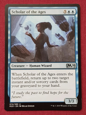 "Scholar Of The Ages" - Magic The Gathering - M20 - 4-Card Playset