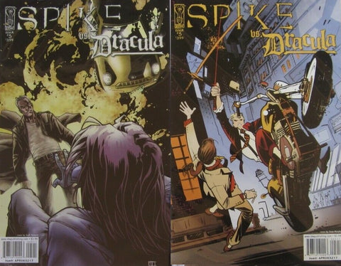 Spike vs. Dracula #5 (2 x Covers LOT) - IDW - 2006
