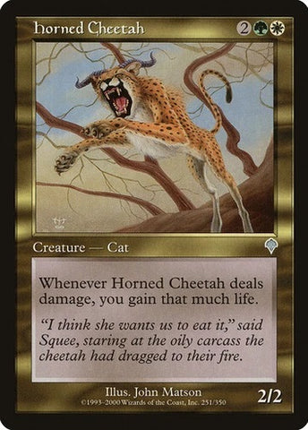 "Horned Cheetah" - Magic The Gathering - Invasion