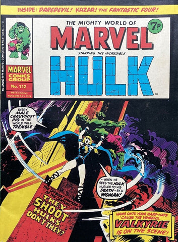 Mighty World of Marvel #112 - Marvel Comics - 1974