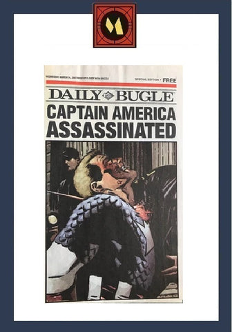 Daily Bugle Special Edition - 2007  -  Paper - "CAPTAIN AMERICA Assassinated"