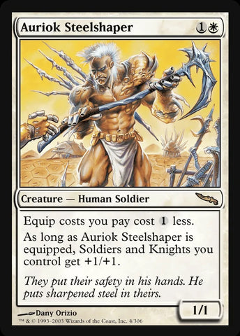 "Auriok Steelshaper" - Magic The Gathering Card - Mirrordin