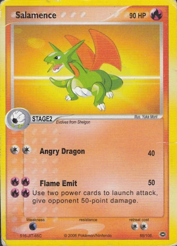 Salamence 88/106 - Pokémon Card - 2006 - NON-Holo