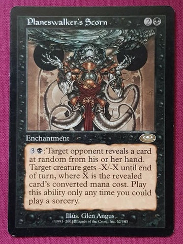 "Planeswalker's Scorn" - Magic The Gathering Card - Planeshift