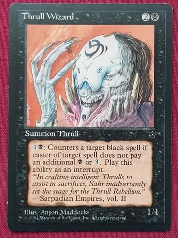 "Thrull Wizard" x4 - Magic The Gathering - Fallen Empires - 4-Card Playset