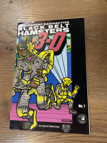 Adolescent Radioactive Black Belt Hamsters in 3D #1 - Eclipse Comics - 1986