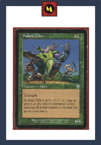 "Sulam Djinn" - Magic The Gathering Card - Invasion