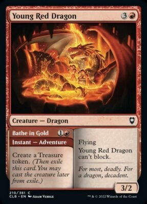 "Young Pet Dragon" x4 - Magic The Gathering Card - CLB - 4-Card Playset