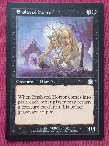 "Enslaved Horror" - Magic The Gathering Card - Mercadian Masques