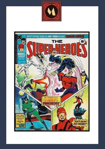 The Super-Heroes #32 - #39 (8x Comics RUN) - Marvel Comics / British - 1975