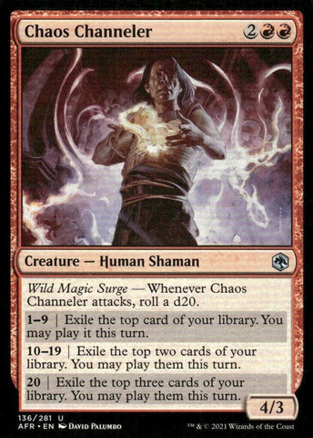 "Chaos Channeler" x4 - Magic The Gathering Card - AFR - 4-Card Playset