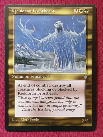 "Kjeldoran Frostbeast" x4 - Magic The Gathering - Ice Age - 4-Card Playset