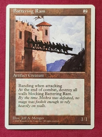"Battering Ram" - Magic The Gathering Card - 4th Edition