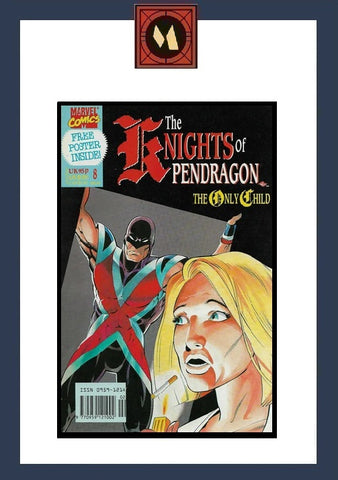 Knights Of Pendragon #8 - Marvel Comics - 1991 - Poster Included
