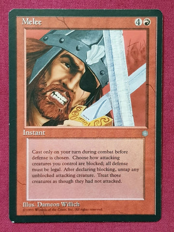 "Melee" x4 - Magic The Gathering Card - Ice Age - 4-Card Playset