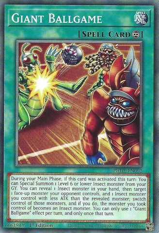 "Giant Ballgame" PHHY-EN062 - Yu-Gi-Oh! - 3x Cards Playset - Photon Hypernova