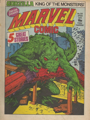 Marvel Comic #338 - #343  - Marvel/British Comic - 1979