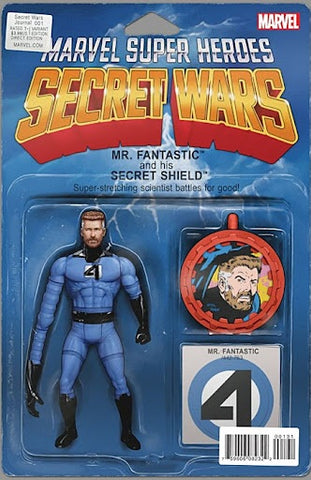 Secret Wars Journal #1 - Marvel - 2015 - Mr Fantastic Action Figure Variant