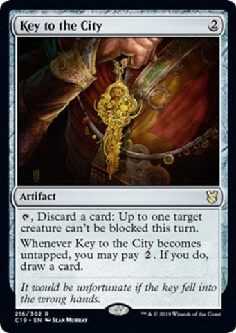 "Key To The City" - Magic The Gathering Card - C19