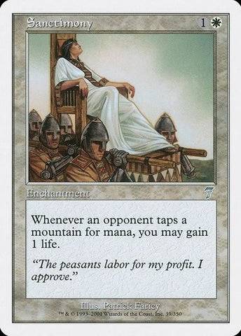 "Sanctimony" - Magic The Gathering - 7th Edition
