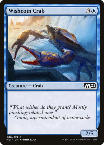 "Wishcoin Crab" x4 - Magic The Gathering - M21 - 4-Card Playset