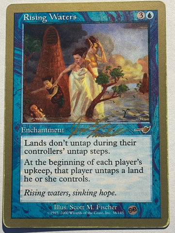 "Rising Waters" - Magic The Gathering Card - MTG Worlds Brussels 2000 Jon Finkel