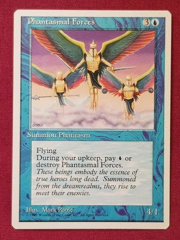 "Phantasmal Forces" x4 - Magic The Gathering Card - 4th Edition - 4-Card Playset