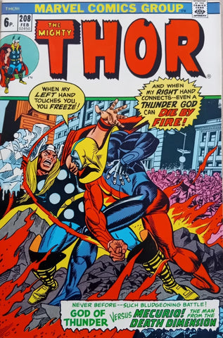 Mighty Thor #208 - Marvel Comics - 1973