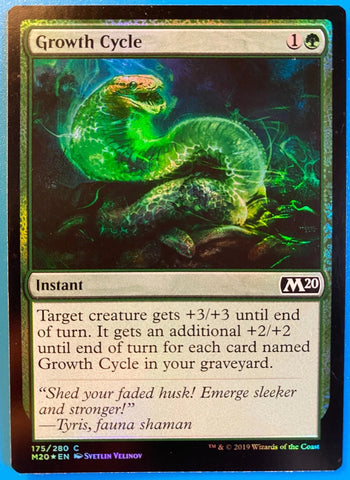 "Growth Cycle" x4 - Magic The Gathering Card - M20 - 4-Card Playset