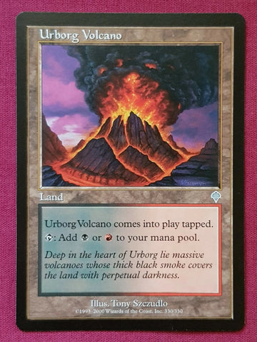 "Urborg Volcano" - Magic The Gathering Card - Invasion