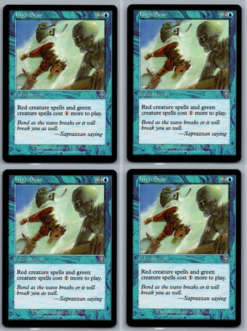 "High Seas" x4 - Magic The Gathering - Mercadian Masques - 4-Card Playset