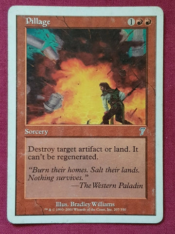 "Pillage" - Magic The Gathering Card - 7th Edition