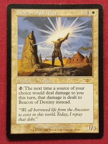"Beacon Of Destiny" - Magic The Gathering Card - Legions