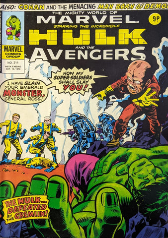 Mighty World of Marvel #211 - Marvel Comics/British - 1976