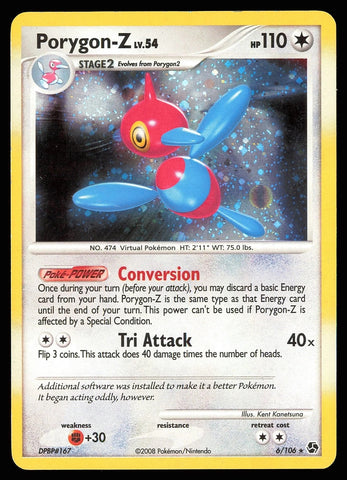 "Porygon-Z" 6/106 - Pokémon Card - Holo - Heavily Played