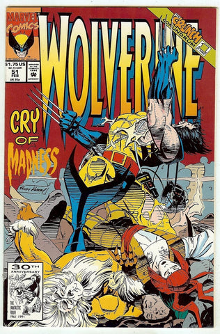Wolverine #51 - Marvel Comics - 1992