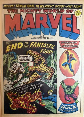 Mighty World of Marvel #19 - Marvel Comics - 1973