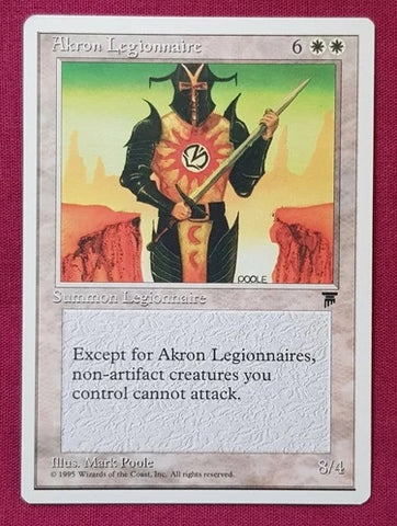"Akron Legionnaire" - Magic The Gathering Card - Chronicles
