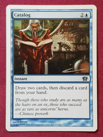 "Catalog" - Magic The Gathering Card - 8th Edition