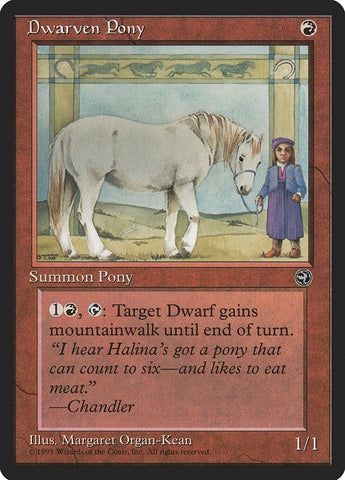 "Dwarven Pony" - Magic The Gathering Card - Homelands