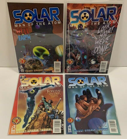 Solar: Man Of The Atom #1 - #4 (4 x Comics SET) - Valiant Comics - 1998