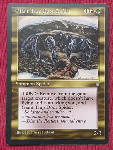 "Giant Trap Door Spider" - Magic The Gathering Card - Ice Age