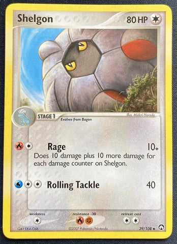 Shelgon 39/108 - Pokémon Card - Uncommon - NON-Holo
