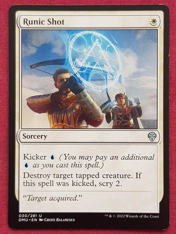 "Runic Shot" - Magic The Gathering Card - Dominaria United