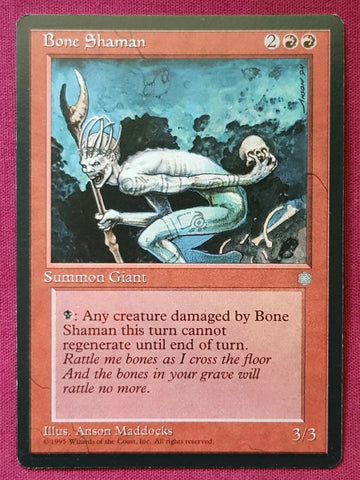 "Bone Shaman" - Magic The Gathering Card - Ice Age